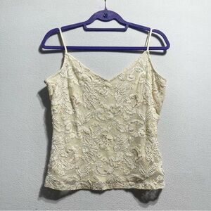 Cach’e beaded fairy tank top cami size L